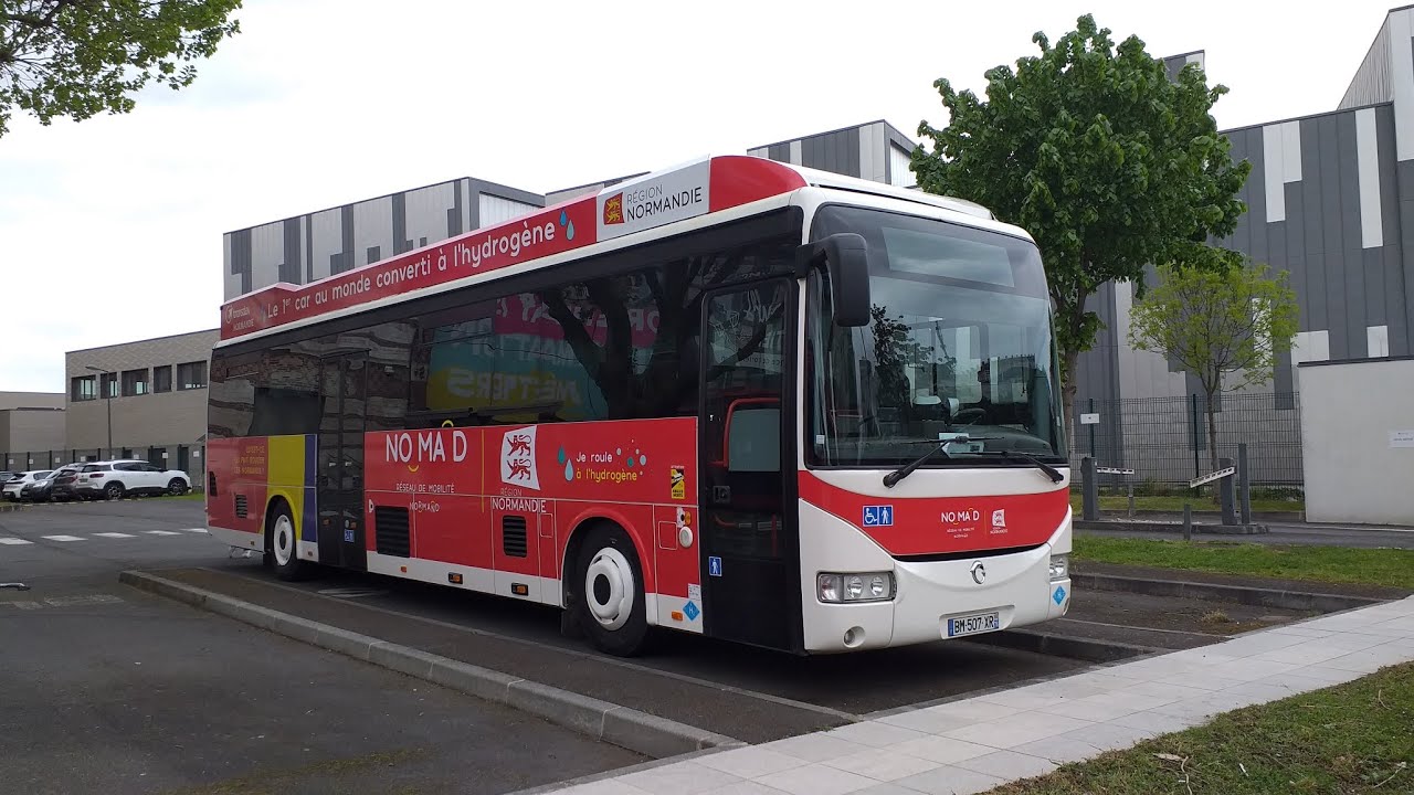 Spot à Rouen et Le Havre + Photo du tout premier Car hydrogène au monde rétrofiter