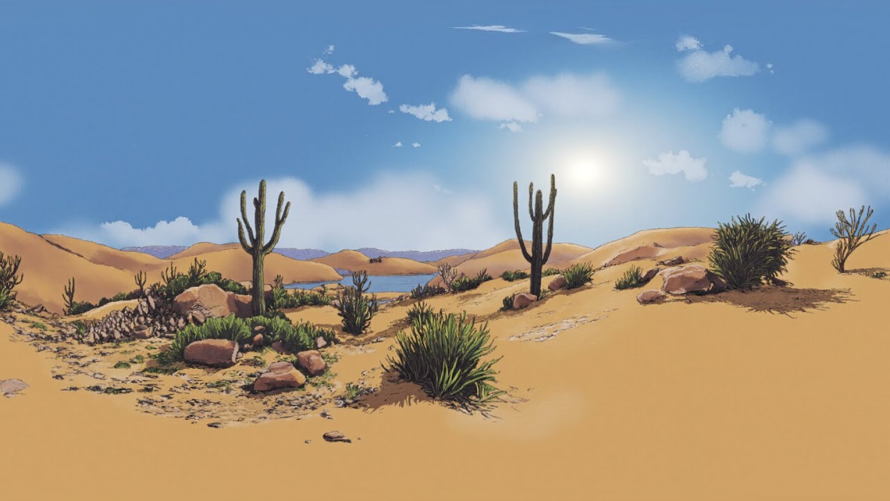 HDRI VR Anime Desert Skyboxes, video preview 2