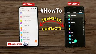 How To Transfer Contacts Android To Android #howto | Tech Tak