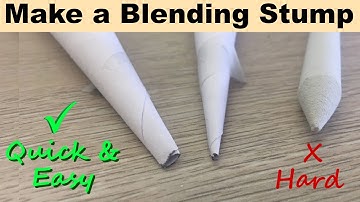 How to Make a Blending Stump / Tortillon