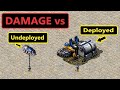 Deployed vs undeployed  damage test  red alert 2