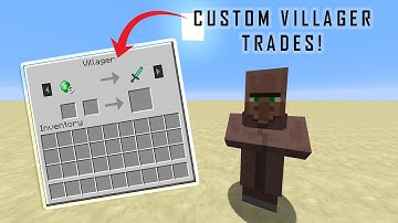 CUSTOM VILLAGER TRADES - Minecraft Command Block Tutorial