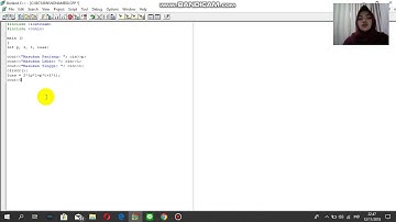 Video Tutorial C++ untuk Menghitung Luas Permukaan Balok