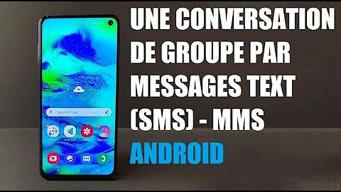 Comment créer une conversation de groupe par SMS avec un téléphone Android