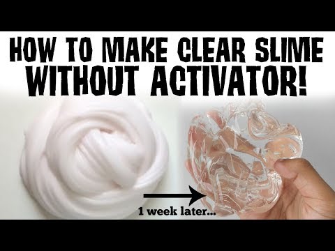 Diy Slime Without Activator 2 Ingredient Slime How To Make