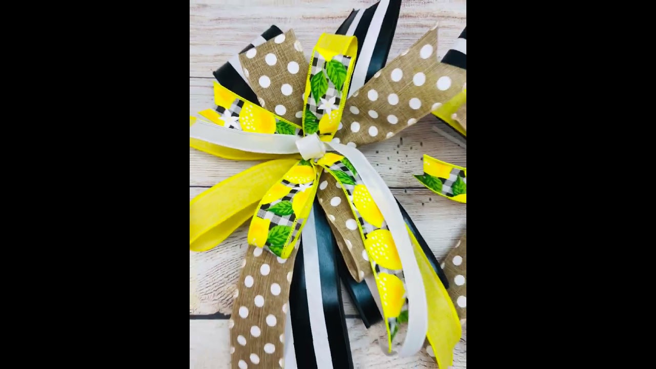 How to make a wreath bow