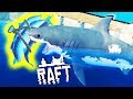 Creating the ULTIMATE SHARK TRAP! - SHARK ATTACKS and Raft Building - Raft Gameplay