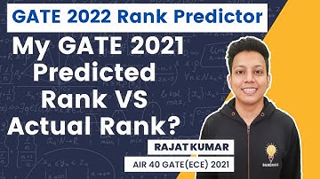 Most Accurate Rank Predictor for GATE 2022