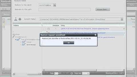 Revinetix - Exchange 2007 Mailbox Backup and Restore