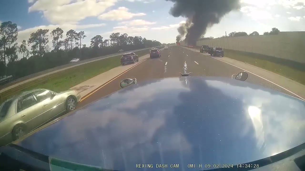 Naples plane crash: dashcam video shows fiery landing onto busy ...