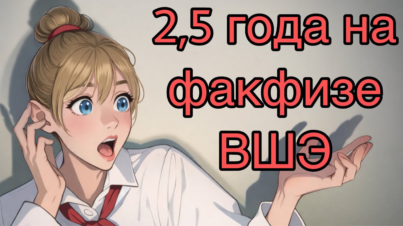 2,5 года на факультете физики ВШЭ. Два с половиной года… — Transcript