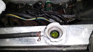 nissan maxima antifreeze coolant bleed out air bubbles