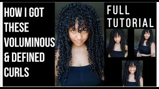 HOW TO: Get Voluminous & SUPER Defined CURLS (STEP BY STEP TUTORIAL)
