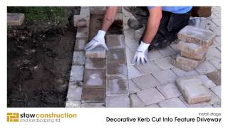 Gullane Case Study #1 - Decorative Kerb Cut Into Feature Driveway