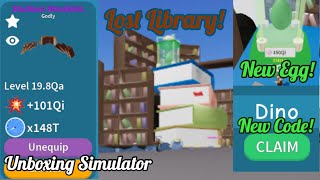 Lost Library! | Roblox: Unboxing Simulator