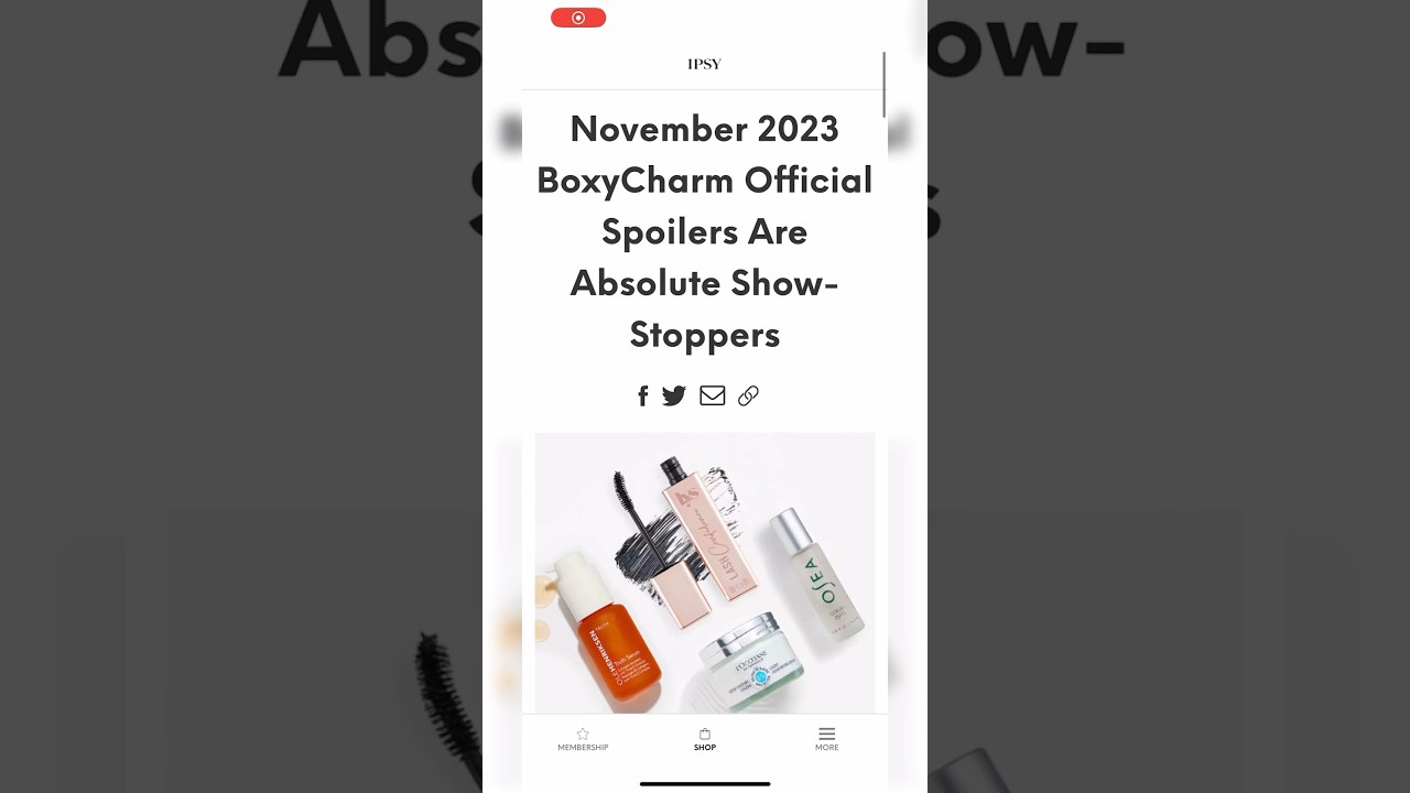 *OFFICIAL SPOILERS* NOVEMBER 2023 BOXYCHARM BY IPSY • Sneak Peeks | Viruzzzka