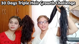 30 Days Triple Hair Growth Challenge | Long, Thick Hair | Chish Beauty