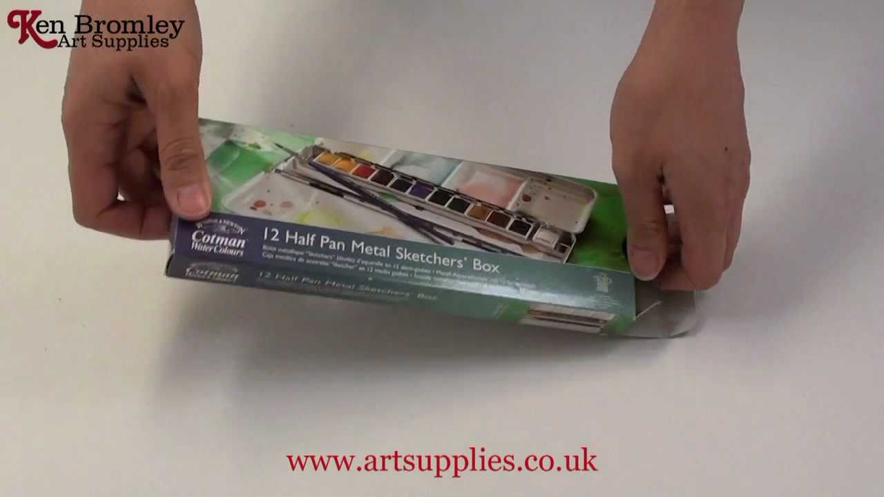 REVIEW: Winsor & Newton Cotman Half-Pan Set of 12 Watercolors! 