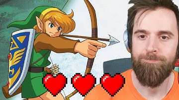 Zelda: a Link to the Past (SNES), but you only get 3 hearts.