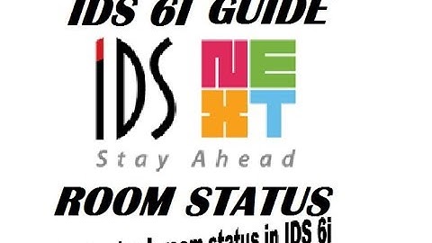 IDS 6I Room status | how to check hotel room status from ids 6i | ids 6i guide
