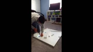 How to install wall table Ikea wall table.
