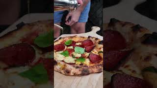 pizza, 100% biga, 70% hydration, slightly burnt! #pizza #pizzalover #food