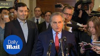Martin Shkreli's lawyer Benjamin Brafman makes statement - Daily Mail