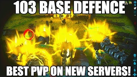 103 BASE DEFENCE - MEGA TRIBE WAR - Official Ark Raid (part 1)