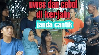 film komedi sunda kocak  ( uwes dan cebol di kerjain janda cantik )