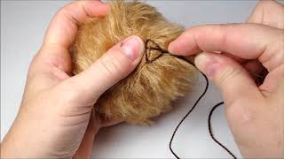 How I stitch my Teddy Bear Noses - check the description below