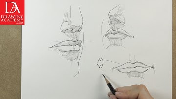 How to Draw a Mouth presented by Drawing Academy .com 5-3