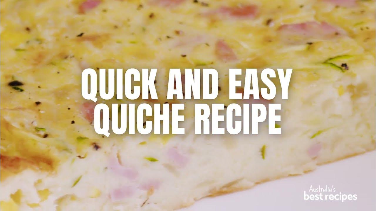 Quick and easy quiche recipe - YouTube