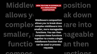 Express.js 5.0 includes a new feature