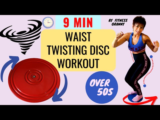 9 MIN WAIST TWISTING DISC WORKOUT l 11 effective exercises with TUMMY  TWISTER PLATE (NO REPEAT) 