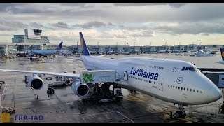 [FLIGHT TAKEOFF] Lufthansa 747-8 - Rainy 23 Hour Flight Delay out of Frankfurt to Washington Dulles by TheFejf Aviation 949 views 10 months ago 12 minutes, 11 seconds