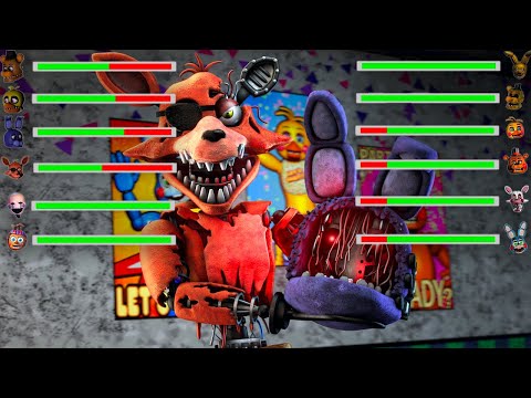 [SFM FNaF] Top 10 FNAF vs FIGHT Animations With Healthbars!