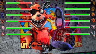 Sfm Fnaf Top 10 Fnaf Vs Fight Animations With Healthbars