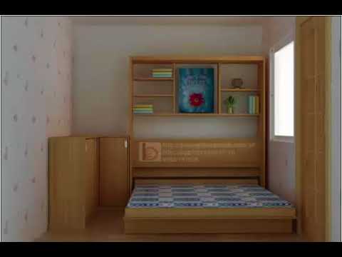 5 thiết kế phòng ngủ nhỏ dưới 5m2 - YouTube