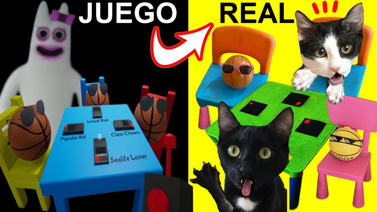 Si Garten of banban 2 fuera en la vida real en clase de Banbaleena / Videos de gatos Luna y Estrella