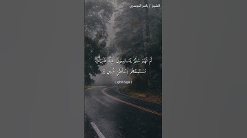 سورة الطور من آية 35 إلى آية 40 بصوت الشيخ ياسر الدوسري♥♥