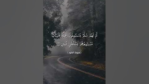 سورة الطور من آية 35 إلى آية 40 بصوت الشيخ ياسر الدوسري♥♥