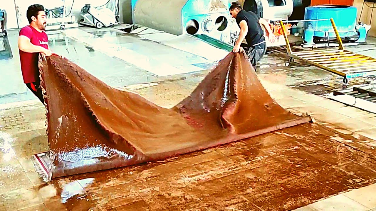 Flooded Hard dirty carpet cleaning satisfying rug cleaning ASMR YouTube