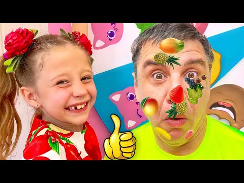 Nastya y papá Desafío Smoothie, divertida serie para niños