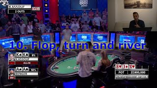 10 TEXAS HOLDEM  CALL ALL IN TOURNAMENT POKER CASINO COMPOSITE CHIPS * 