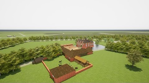 Het kasteel op de Emer in 1800