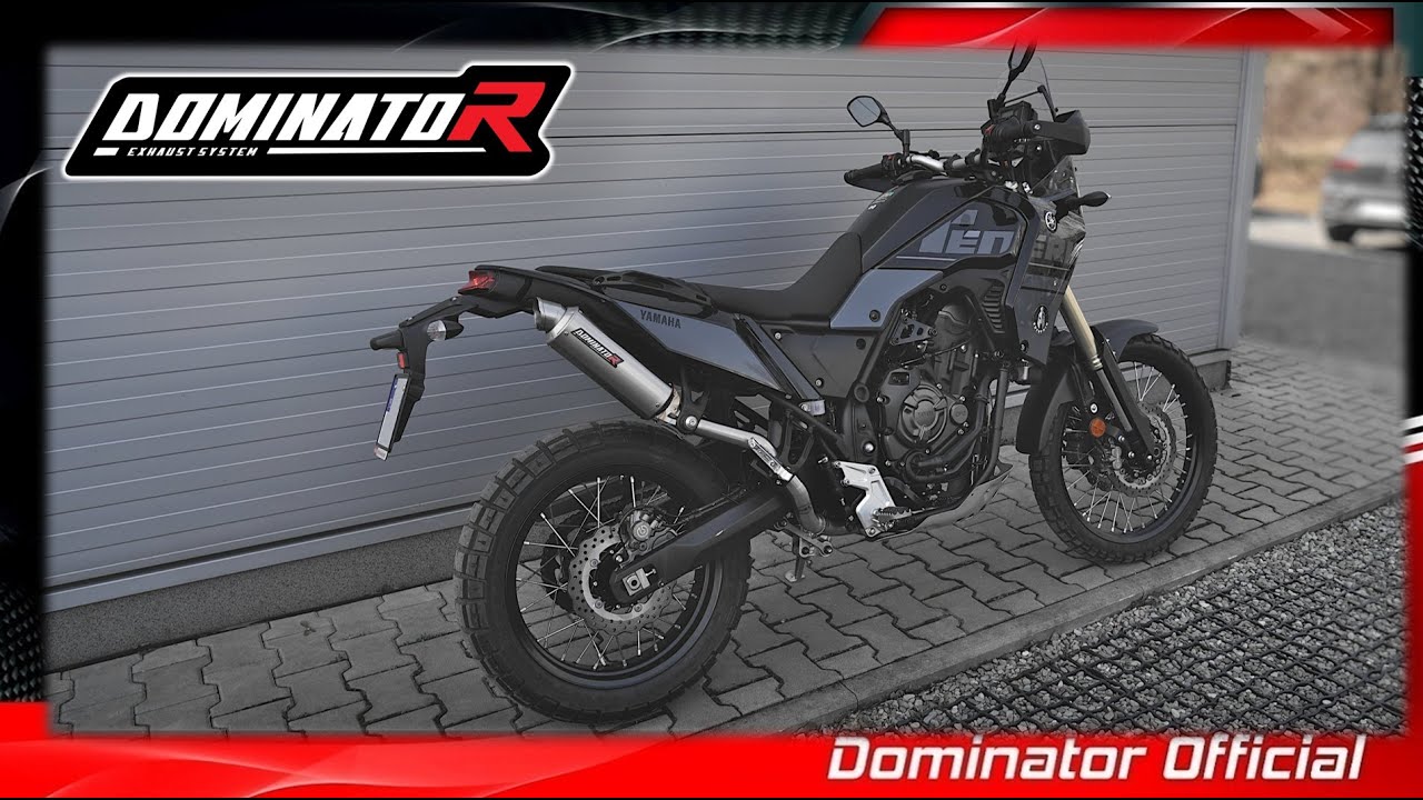 Yamaha Tenere 700 | Dominator Exhaust Sound | Dyno