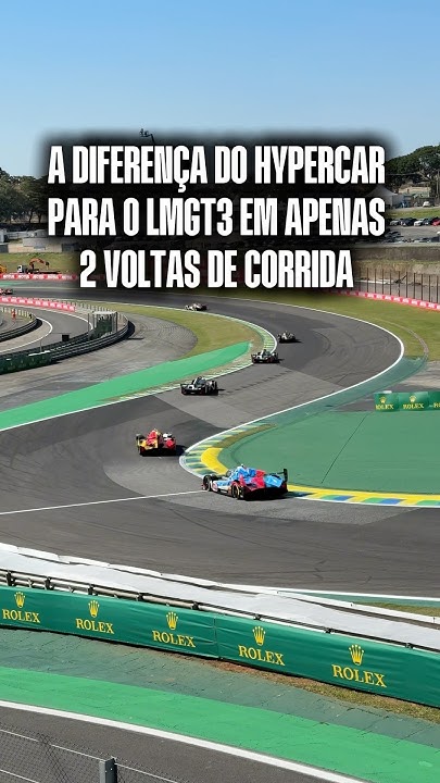 A DIFERENÇA DE TEMPO DO HYPERCAR PARA O LMGT3 #Shorts