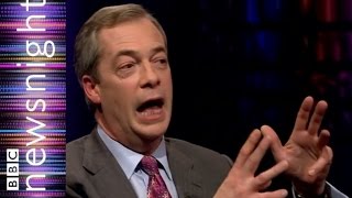 Nigel Farage on tax, the NHS and gay men kissing  BBC Newsnight
