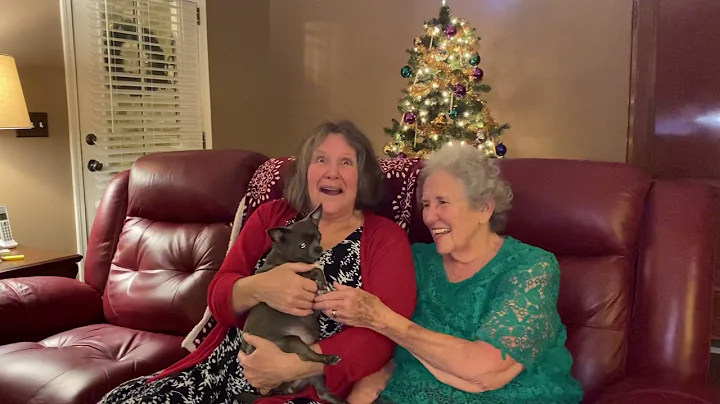 Barbara Myers & Debbie OKeefe with Christmas Orbs!