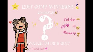Edit Comp Winners . -El Scar